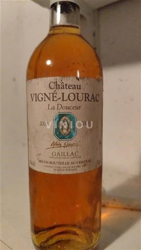 Vin Blanc sec La Douceur Vigné-Lourac 2003 France Sud-Ouest Gaillac AOC