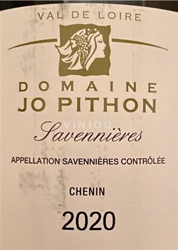Loiredalen Savennières Domaine Jo Pithon Chateau de Chamboureau 2020