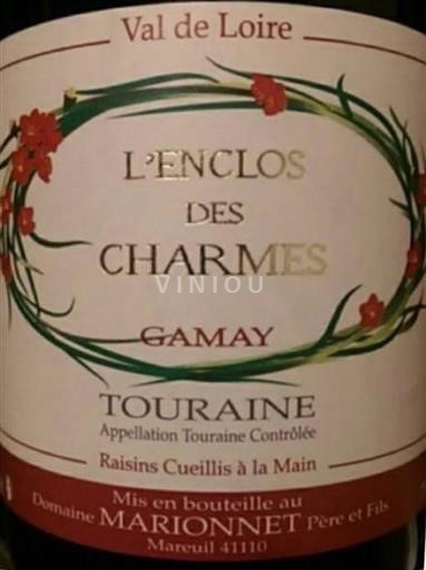 Údolí Loiry Touraine Domaine Marionnet L'Enclos des Charmes 2017