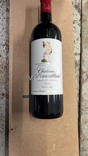 Bordéus Pauillac Grand Cru Classé Château Armailhac 2022