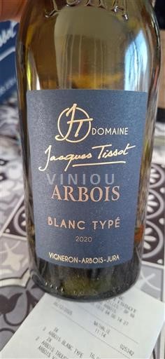 Jura Arbois Jacques Tissot Blanc Typé 2020