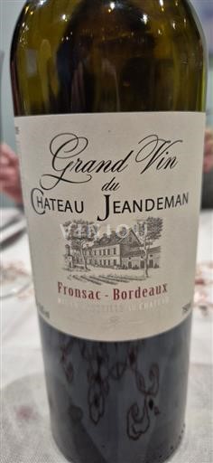 Bordeaux Fronsac Château Jeandeman Grand Vin Non Millésimé