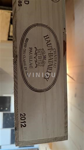 Bordeaux Pauillac Grand Cru Château Hautbatailley 2012