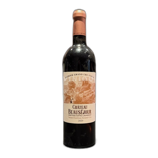 Bordeaux Saint-Émilion Grand Cru Château Beauséjour Premier Grand cru classé 2020