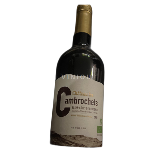 Bordéus Blaye-Côtes-de-Bordéus Château les Cambrochets 2020