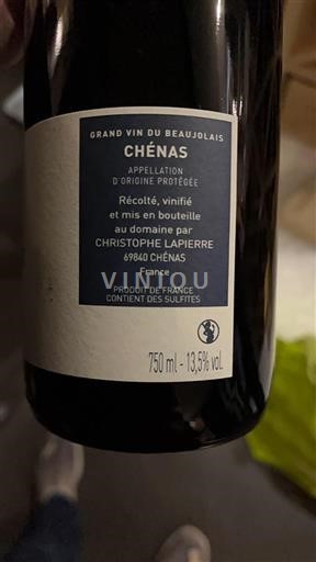 Beaujolais Chénas Christophe Lapierre 2023