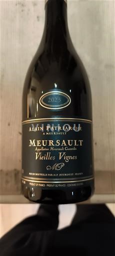 Bourgogne Meursault Alain Patriarche Vieilles Vignes 2023