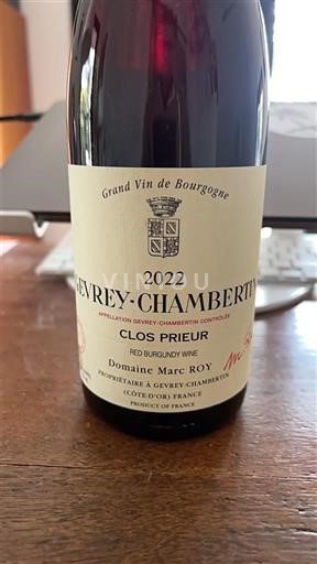 Burgundija Gevrey-chambertin Domaine Marc Roy Clos Prieur 2022