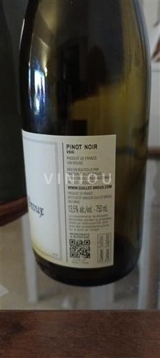 Bourgogne Ospecificerad Domaine Guillotbroux Pinot Noir Icke årgångsbetecknad