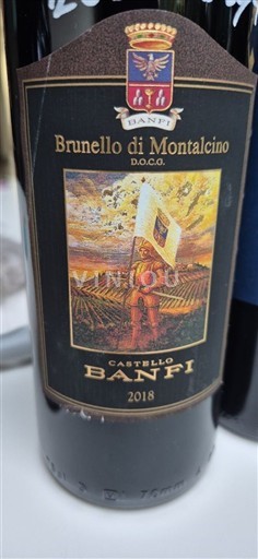 Tuscan Wines Brunello di Montalcino Castello Banfi 2018