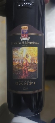 Toscana Brunello di Montalcino Castello Banfi 2018