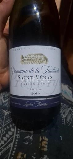 Burgundy Saint-Véran Domaine La Feuillarde Prestige 2019
