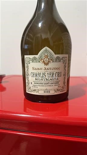 Burgundija Chablis premier cru Premier Cru Domaine Saintantoine Montmains 2022