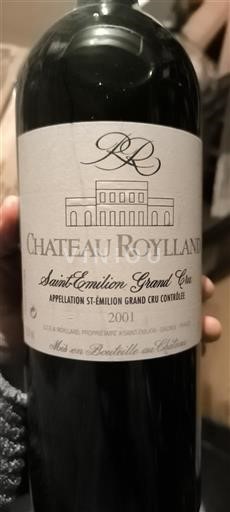 Burdeos Saint-Émilion Gran Cru Château Roylland 2001