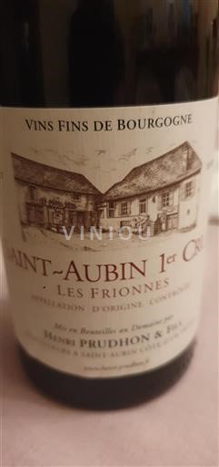 Burgundija Ni doloceno Premier Cru Henri Prudhon & Fils Les Frionnes Neleten.