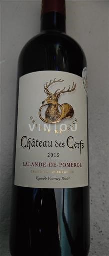 Bordeaux Lalande-de-Pomerol Château Des Cerfs Grande Réserve 2015