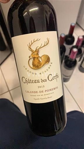 Burdeos Lalande-de-Pomerol Château Des Cerfs Grande Réserve 2015