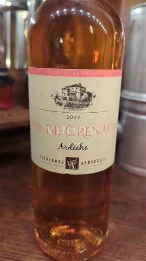 Alpy a Rhonské oblasti Ardèche Vignerons Ardéchois Gris de Grenache 2017