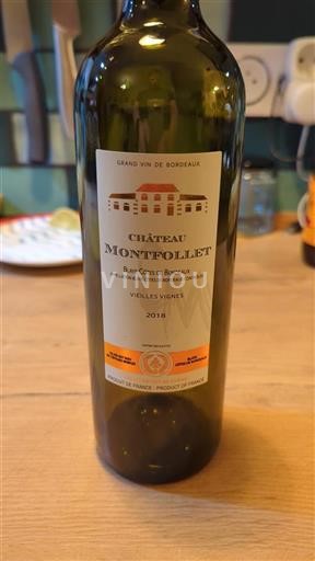Bordeaux Blaye-Côtes-de-Bordeaux Château Montfollet Vieilles Vignes 2018
