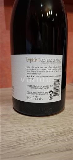 Rhône Valley Costières de Nîmes Cave Des Vignerons De Montfrin Empreinte 2021