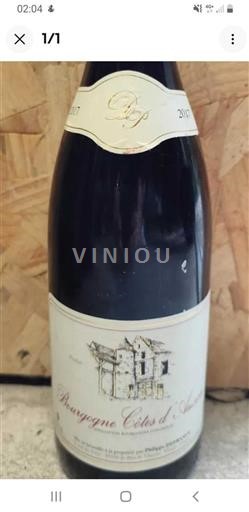 Burgundija Bourgogne Côtes d'Auxerre Philippe Defrance 2017