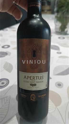 Bordeaux Lussac-saint-émilion Cheval Quancard Apertus 2022