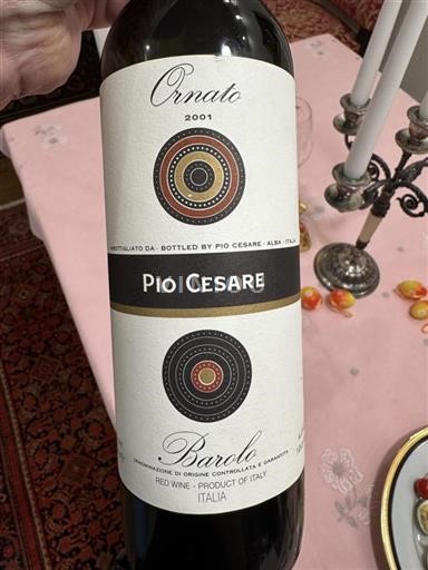 Piemont Barolo Pio Cesare Ornato 2001