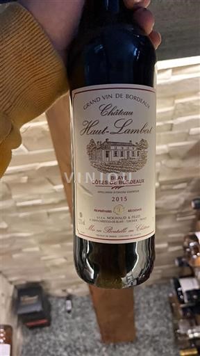 Burdeos Blaye-Côtes de Burdeos Château Hautlambert 2015