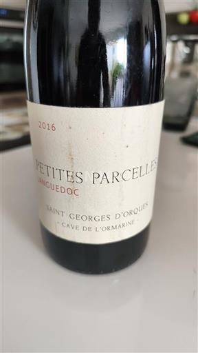 Languedoc Cave De L'ormarine Petites Parcelles 2016