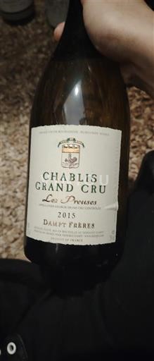 Burgundsko Chablis Grand Cru Grand Cru Domaine Damt Frères Les Preuses 2015