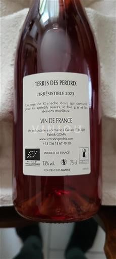 Languedoque Não especificado Terres Des Perdrix L'Irresistible 2023