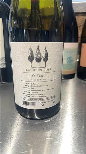 Valle del Rodano Côtes-du-Rhône Les Deux Cols Ô Font 2023