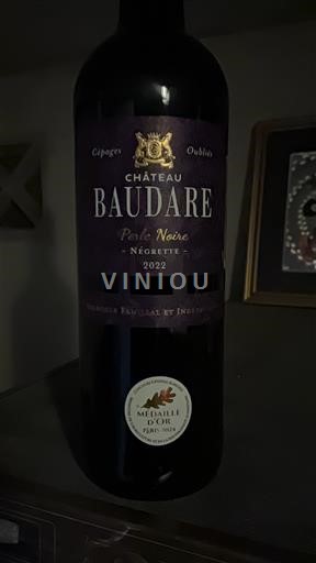 Tây Nam Fronton Château Baudare Perle Noire 2022
