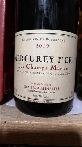 Bourgogne Ospecificerad Premier Cru Gfa Les 8 Reinette Les Champs Martin 2019