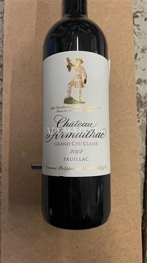Bordéus Pauillac Grand Cru Château Armailhac 2022