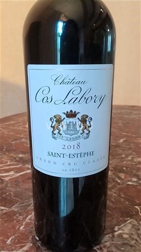 Bordeaux Saint-Estèphe Grand Cru Château Cos Labory 2018
