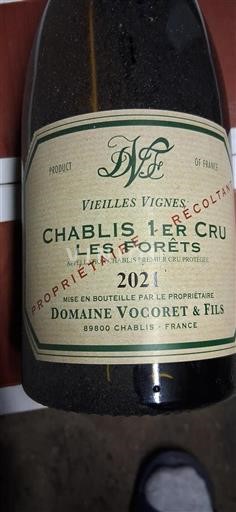 Borgoña Chablis Premier Cru Premier Cru Domaine Vocoret & Fils Vieilles Vignes Les Forêts 2021