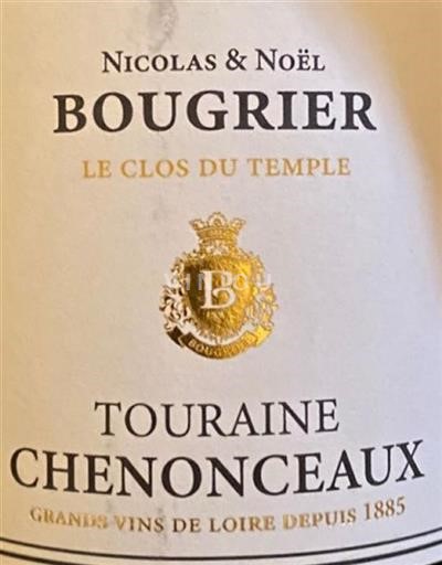 Valle della Loira Touraine-chenonceaux Nicolas & Noël Bougrier Le Clos du Temple 2020