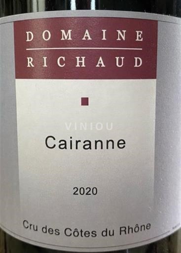 Thung lũng Rhône Cairanne Domaine Marcel Richaud 2020