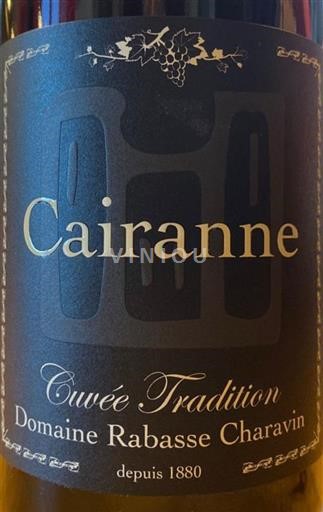 Rhônen laakso Cairanne Domaine Rabasse Charavin Tradition 2020