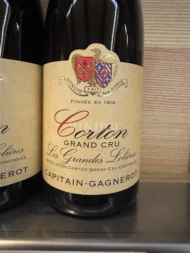 Vin Rouge sec Les Grandes Loli%c3%a8res Capitain-Gagnerot 2020 France Bourgogne Corton AOC Grand Cru