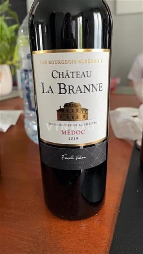 Burdeos Médoc Cru Bourgeois Supérieur Château La Branne 2019