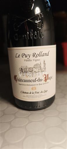 Rhônen laakso Châteauneuf-du-Pape Château La Font Du Loup Le Puy Rolland Vieilles Vignes 2023