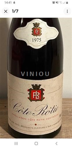 Rhône Valley Côte-Rôtie Léon Revol 1975