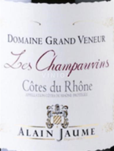 Rhônetal Côtes du Rhône Domaine Grand Veneur Les Champauvins 2016