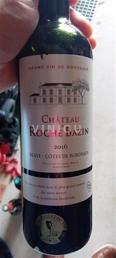 Bordeaux Blaye-Côtes-de-Bordeaux Château La Roche Bazin 2016