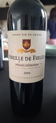 Bordeaux Pessac-Léognan L'abeille De Fieuzal 2008