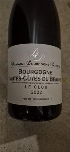 Bourgogne Hautes Côtes de Beaune Domaine Bourgognedevaux Le Clou 2022