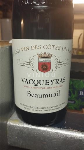 Rhônen laakso Vacqueyras Gigondas Lacave Beaumirail Ei vuosikertaa