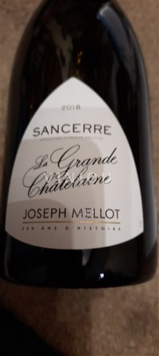 Údolí Loiry Sancerre Joseph Mellot La Grande Châtelaine 2018